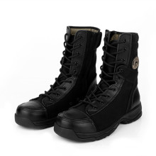 Tela de nylon preta Police Tactical Boots Botas de exército (2001)